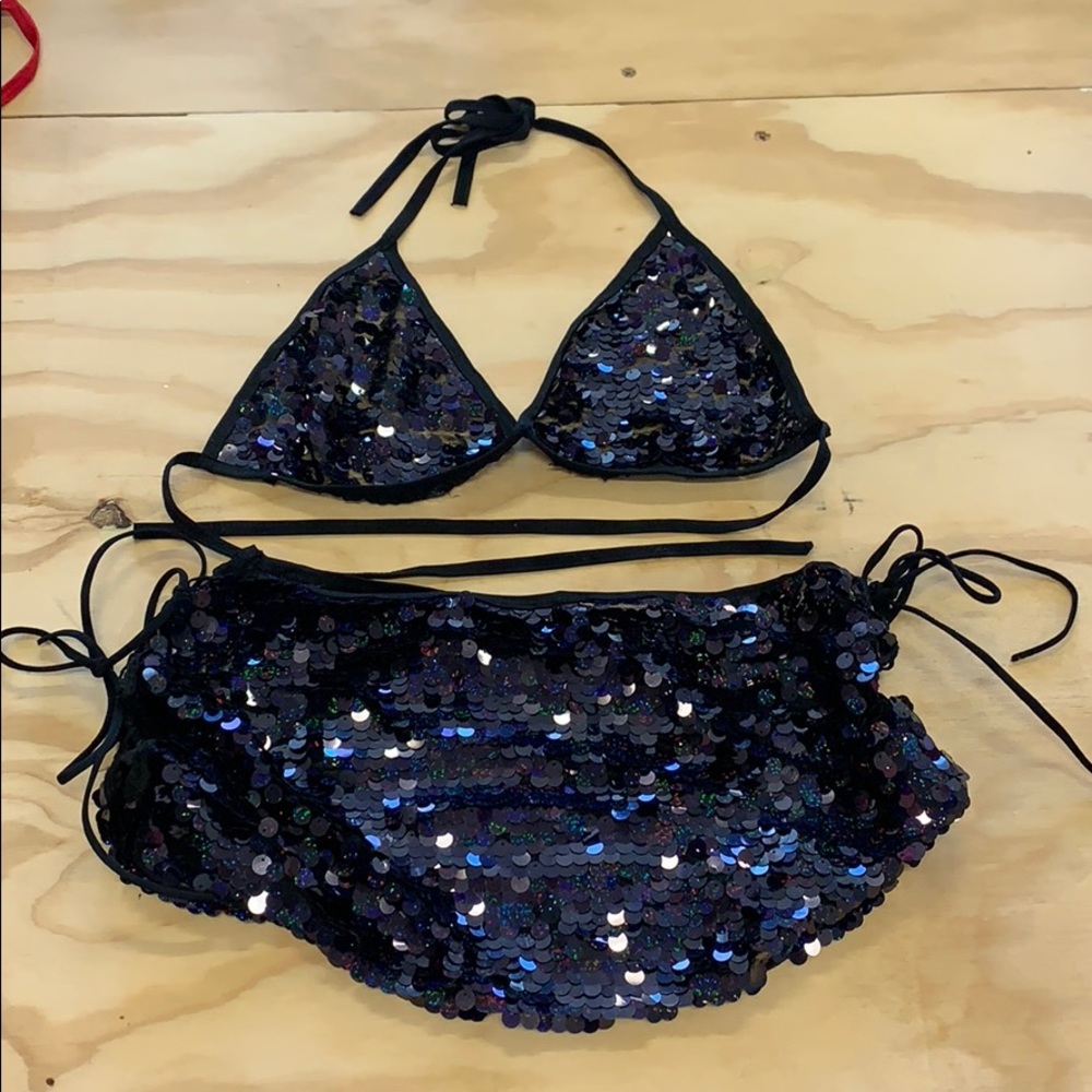 Pool time bathing suit top & skirt